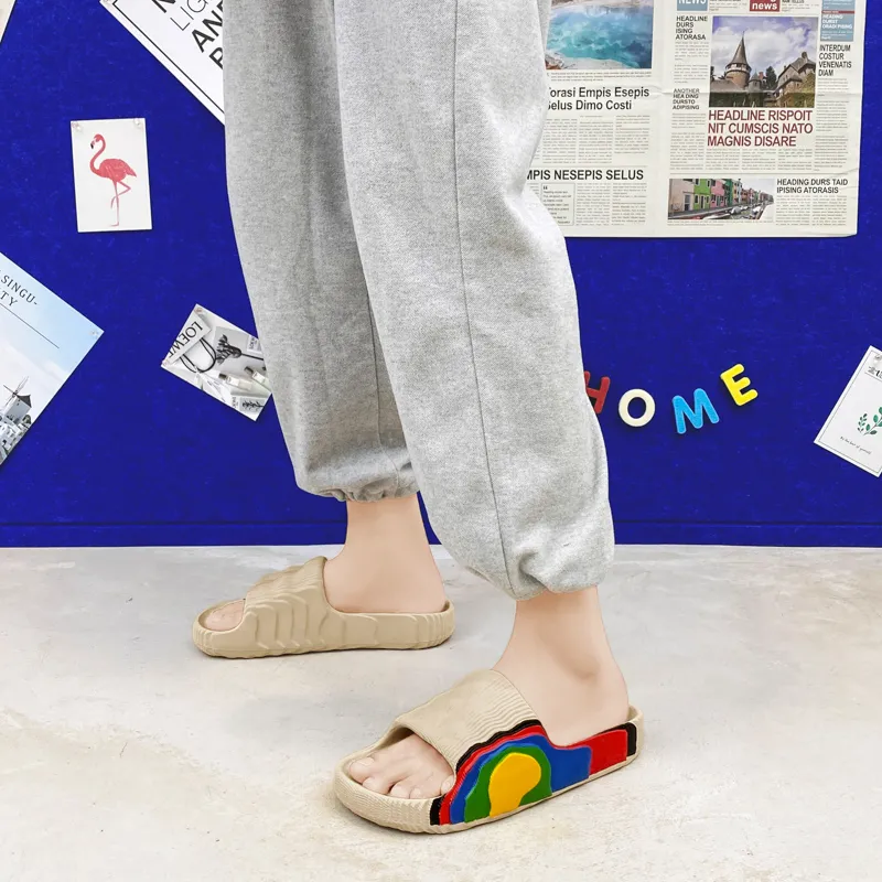 Colorful Creations Quiet Slip Resistant Odor Resistant Abrasion Resistant Slide Slippers Unisex Box-9
