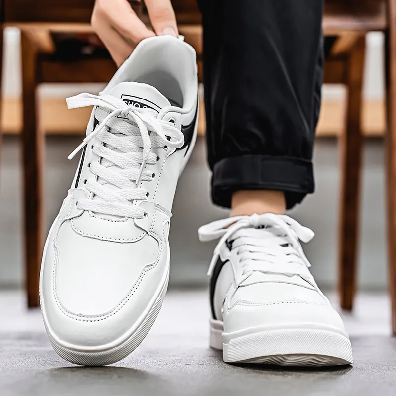 Colorful Creations Anti Slip Wear Resistant Low Top Skateboard Shoes Men's White Box-4