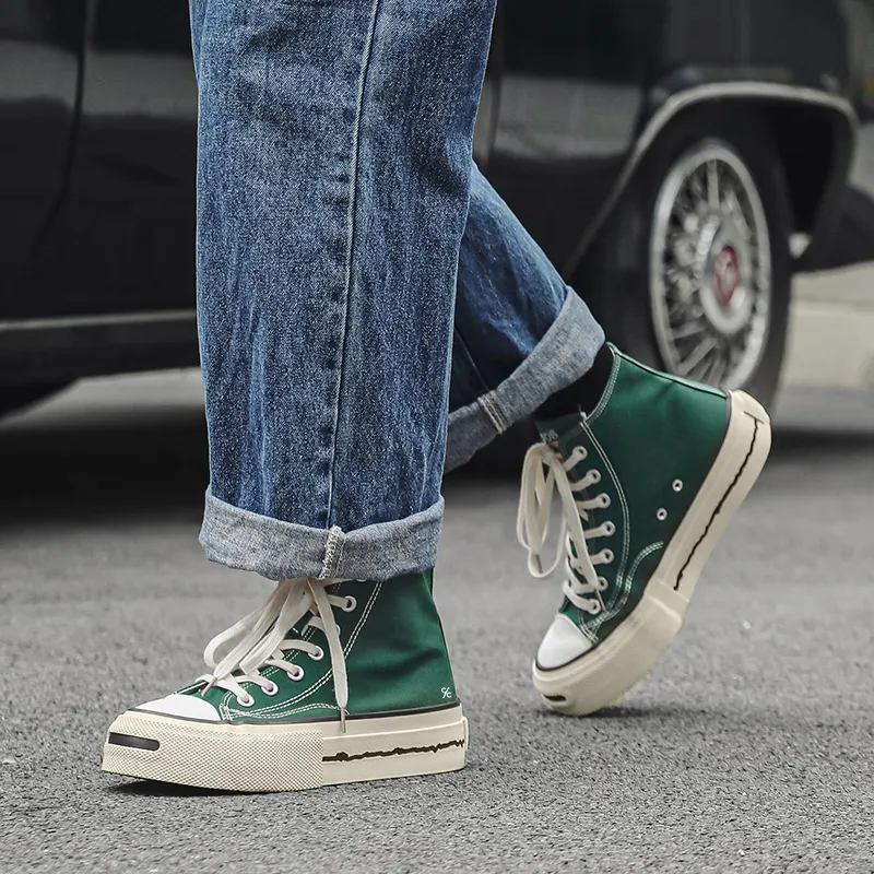 Colorful Creations Anti Slip Wear Resistant High Top Canvas Shoes Men's-5