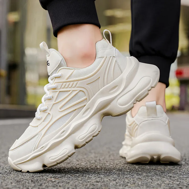 Colorful Creations Slip Resistant, Abrasion Resistant, Breathable, Height Increasing Low Top Chunky Sneakers Men's-5