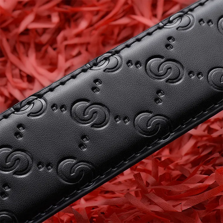 YUZHAOLIN Cow Split Leather Leather Belts Men's Width 3.5CM-2