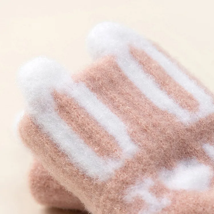 YUZHAOLIN Acrylic Knit Gloves Unisex-5