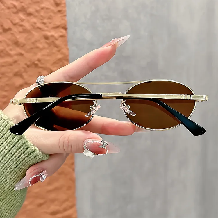 YUZHAOLIN Metal Oval Sunglasses Unisex-10