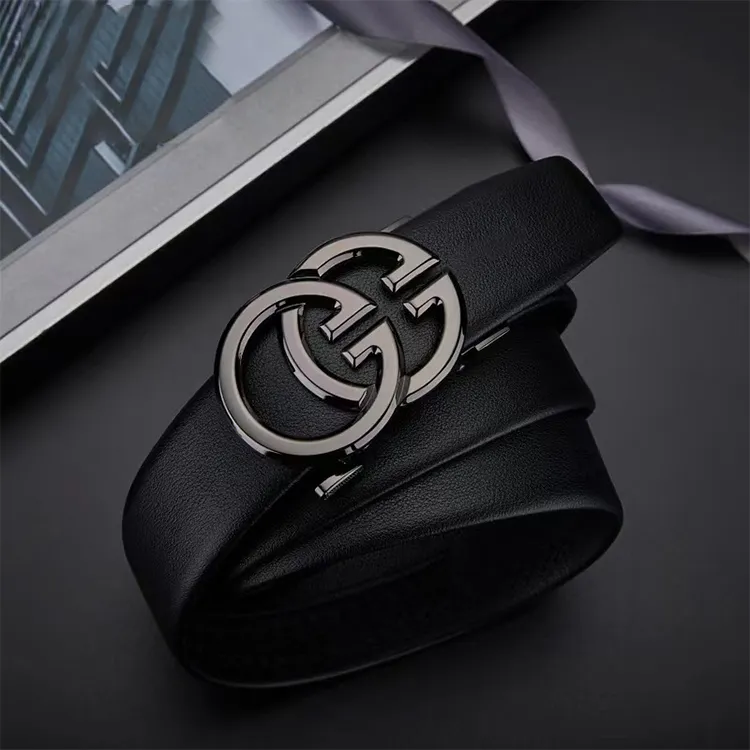 YUZHAOLIN Cow Split Leather Belts Men's Width 3.5CM-5