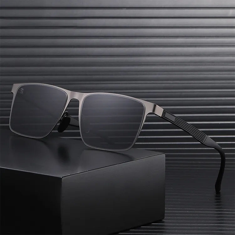 YUZHAOLIN Metal Square Sunglasses Unisex-4