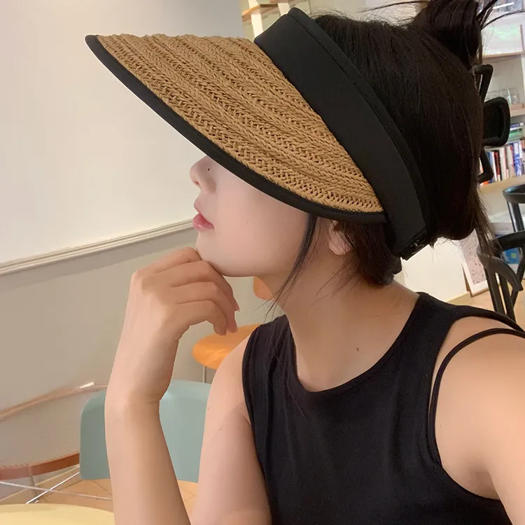 YUZHAOLIN Straw Woven Sun Protection Hats Unisex-9