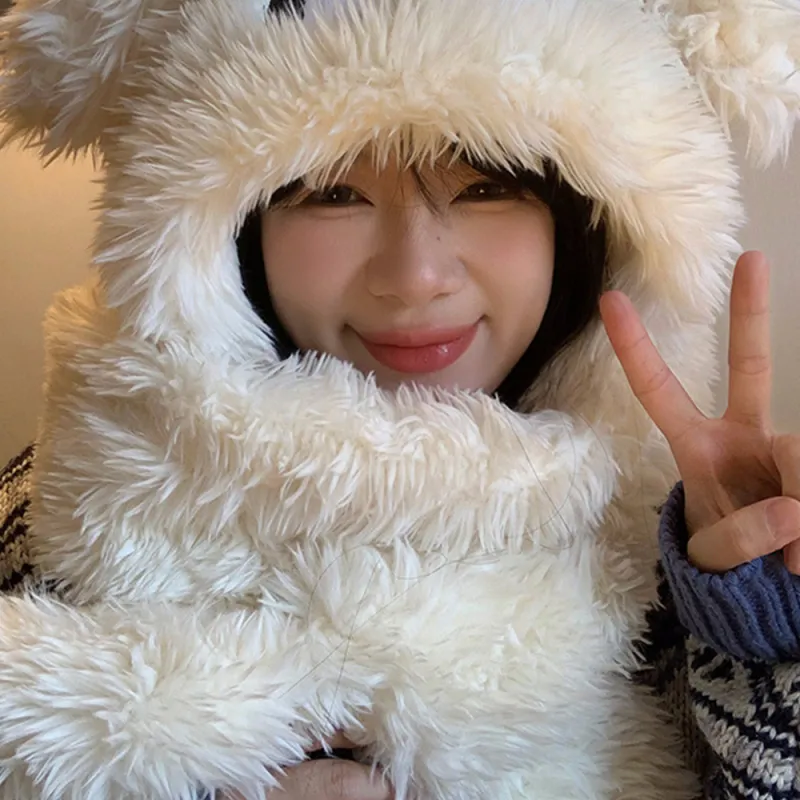 YUZHAOLIN Polyester Hoods & Plush Hats Women's-5