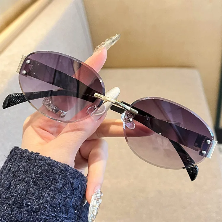 YUZHAOLIN Metal Oval Sunglasses Unisex-2