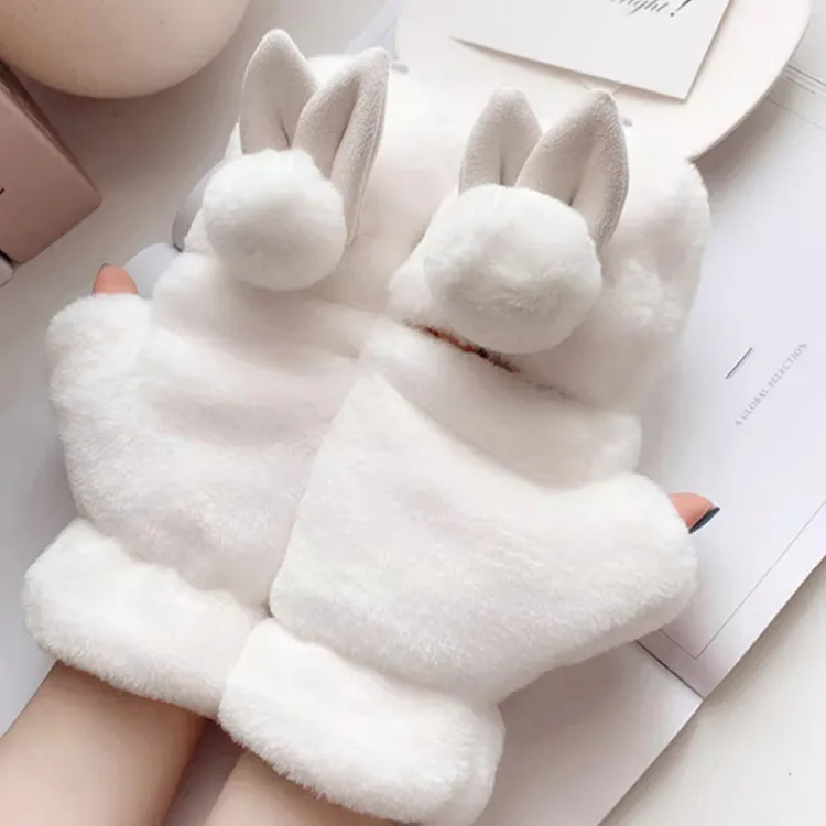 YUZHAOLIN Plush Knit Gloves Unisex-1