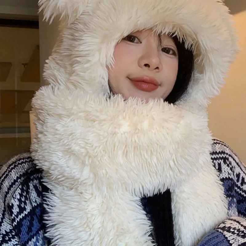 YUZHAOLIN Polyester Hoods & Plush Hats Women's-3