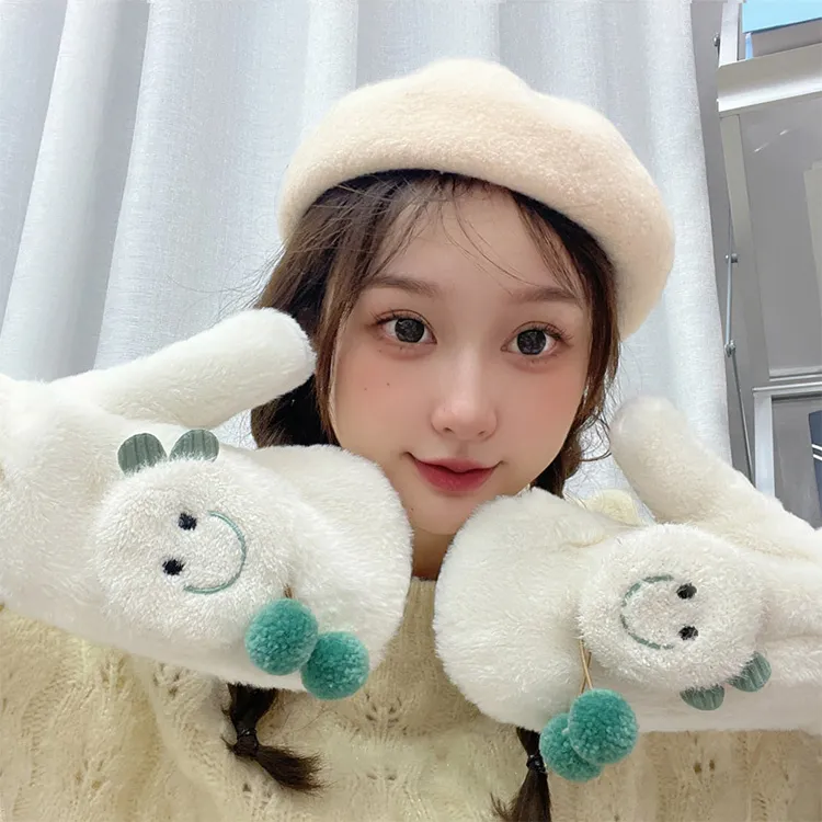YUZHAOLIN Cotton Knit Gloves Unisex-5