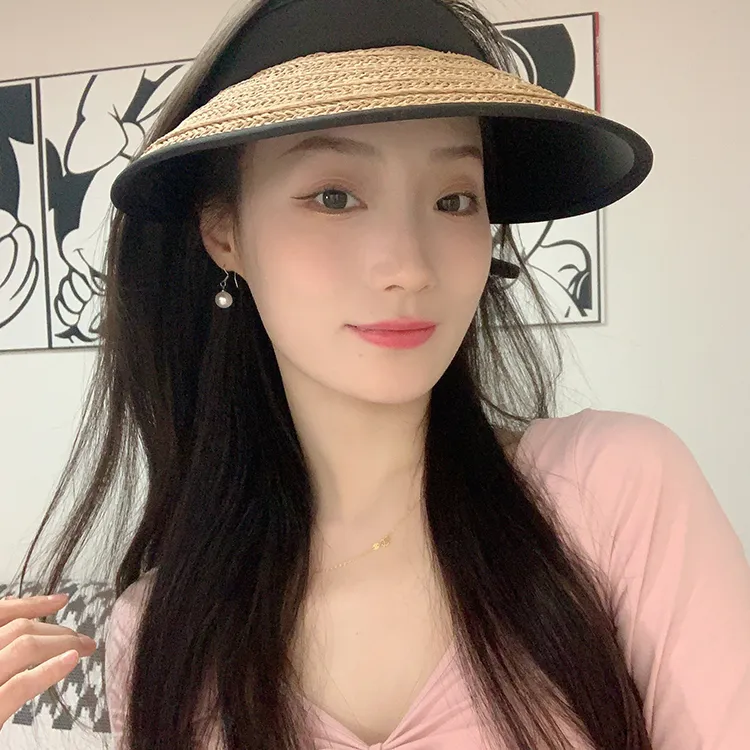 YUZHAOLIN Straw Woven Sun Protection Hats Unisex-5