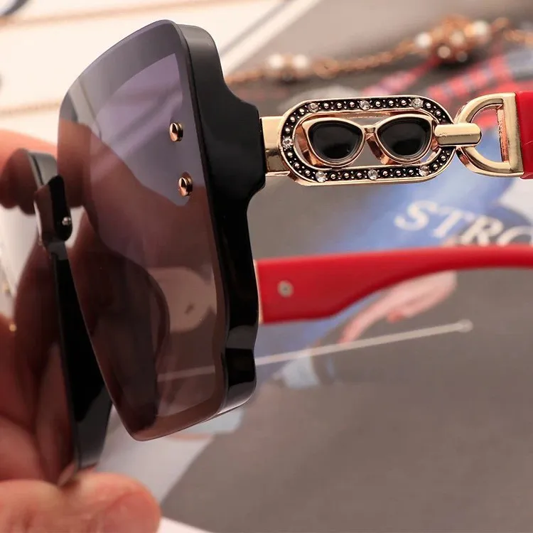 YUZHAOLIN Metal PC Square Sunglasses Unisex-5
