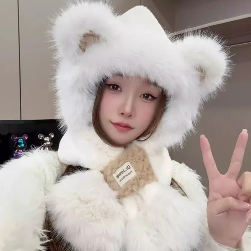 YUZHAOLIN Cotton Hoods & Plush Hats Women's-11