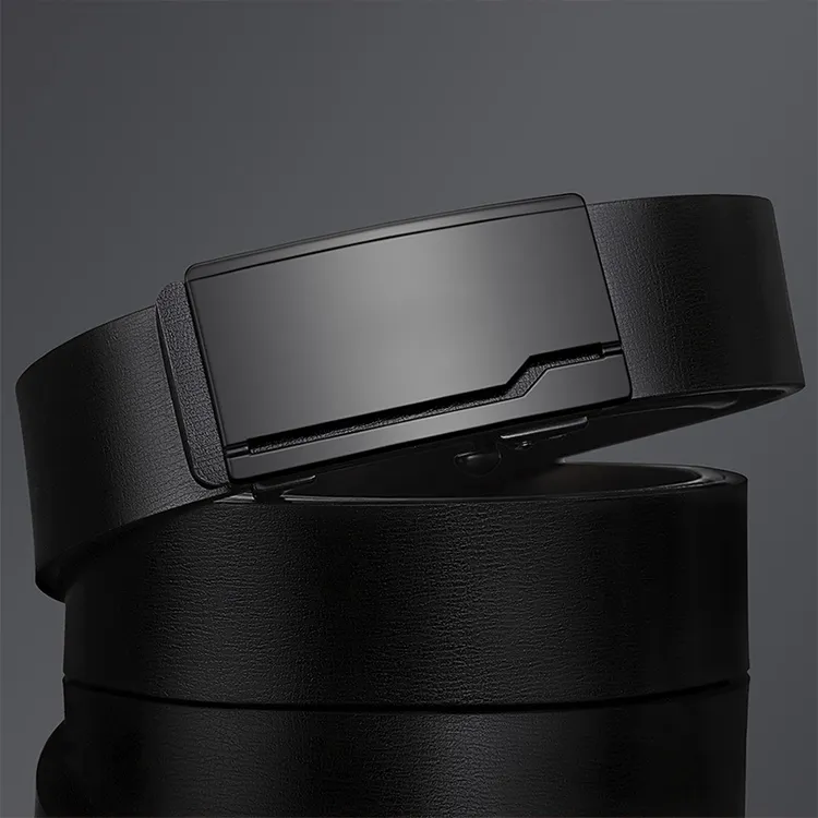 YUZHAOLIN Cow Split Leather Belts Men's Width 3.5CM-2