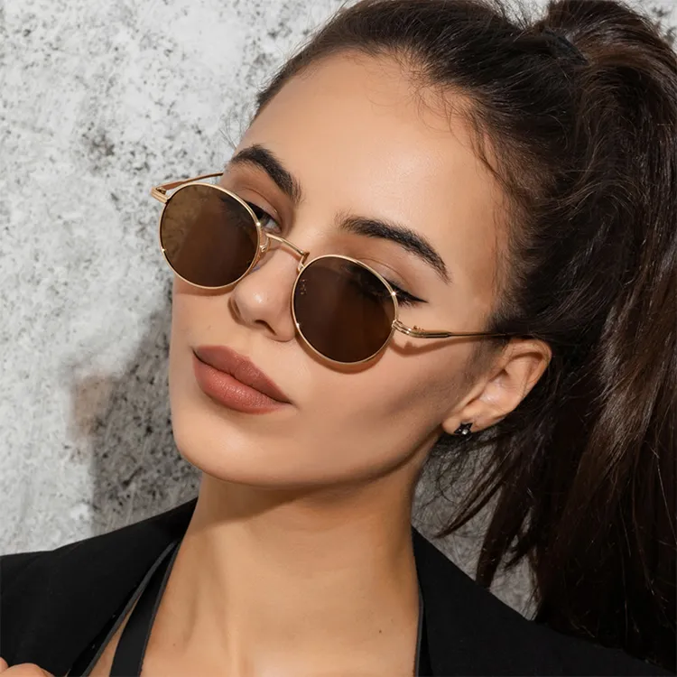 YUZHAOLIN Metal Round Sunglasses Unisex-7