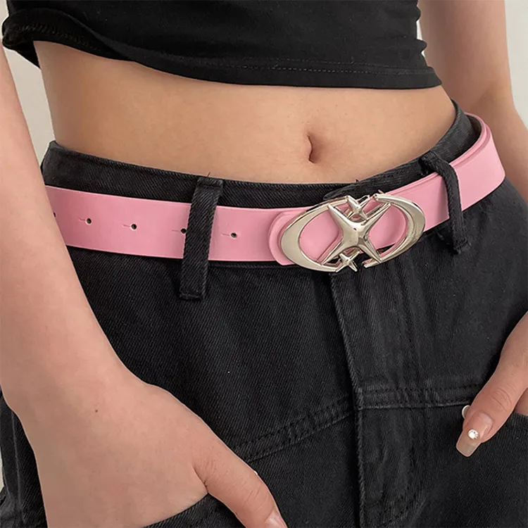 YUZHAOLIN Cow Split Leather Belts Unisex 2.7CM-9