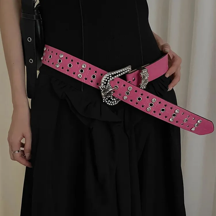 YUZHAOLIN Cow Leather Belts Women's 3.6cm-6