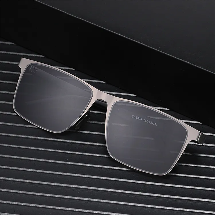 YUZHAOLIN Metal Square Sunglasses Unisex-3