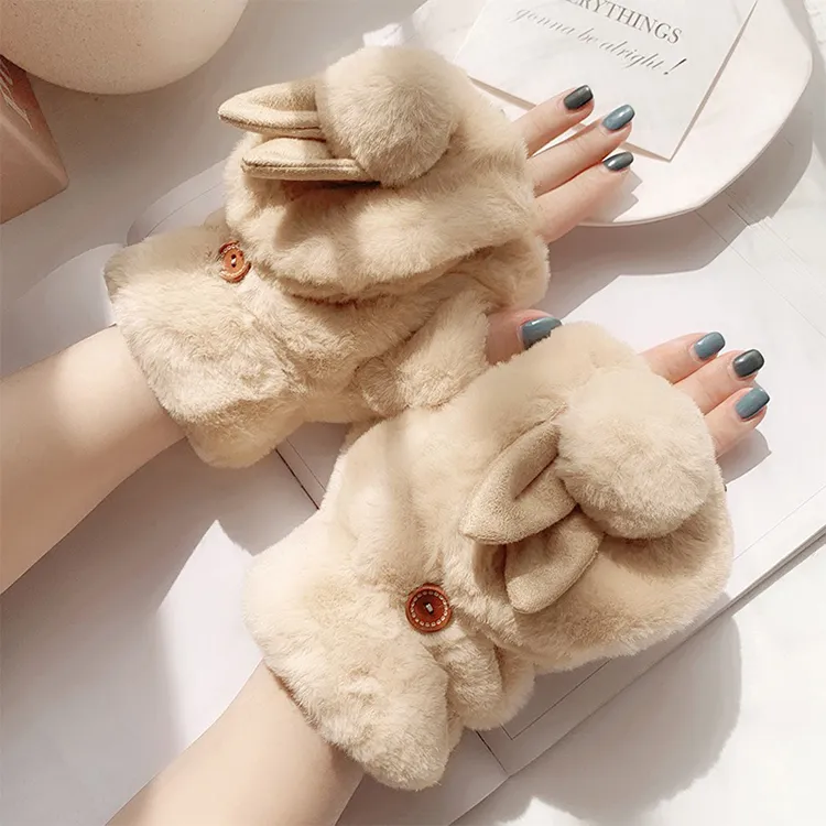 YUZHAOLIN Plush Knit Gloves Unisex-8