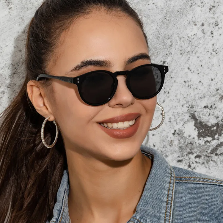 YUZHAOLIN PC Round Sunglasses Unisex-1