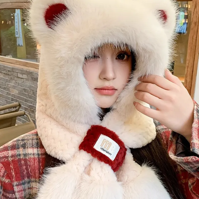 YUZHAOLIN Cotton Hoods & Plush Hats Women's-3