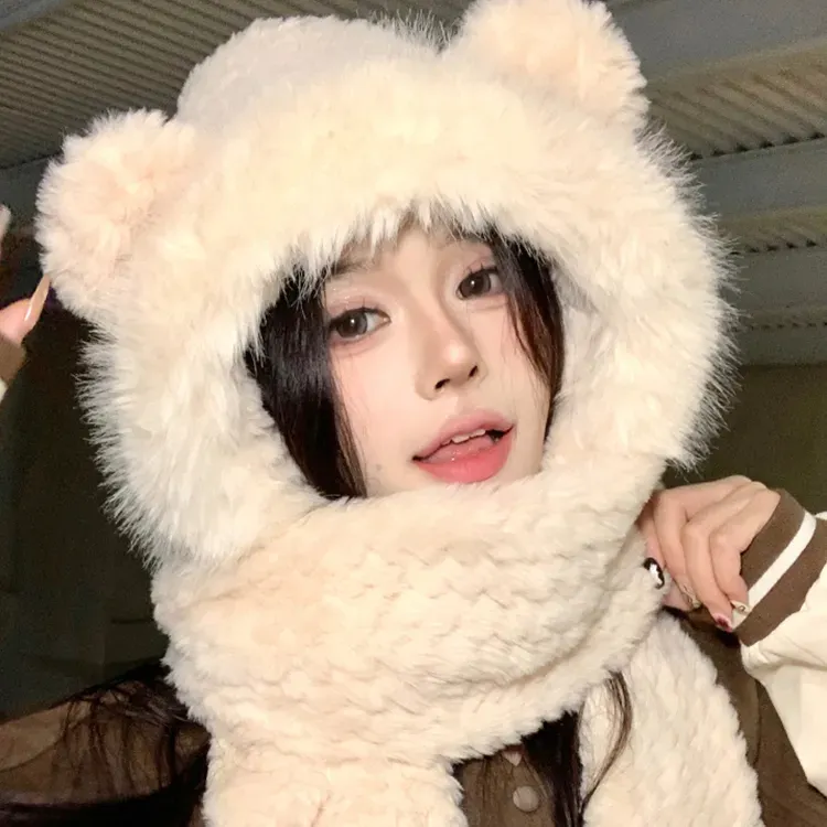 YUZHAOLIN Polyester Hoods & Plush Hats Women's-1