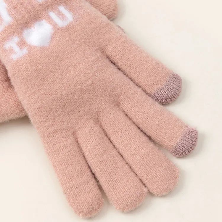 YUZHAOLIN Acrylic Knit Gloves Unisex-2