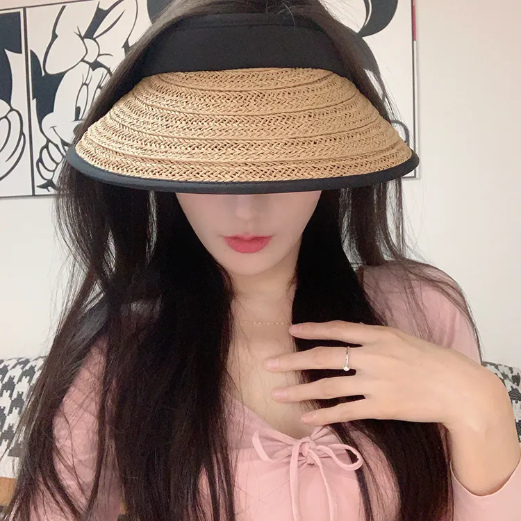 YUZHAOLIN Straw Woven Sun Protection Hats Unisex-6