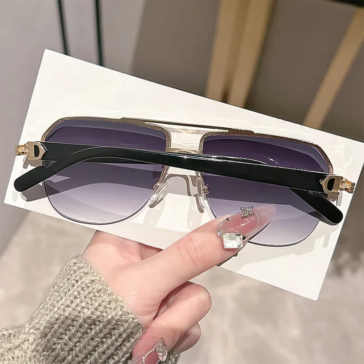 YUZHAOLIN Metal Aviator Sunglasses Unisex-6