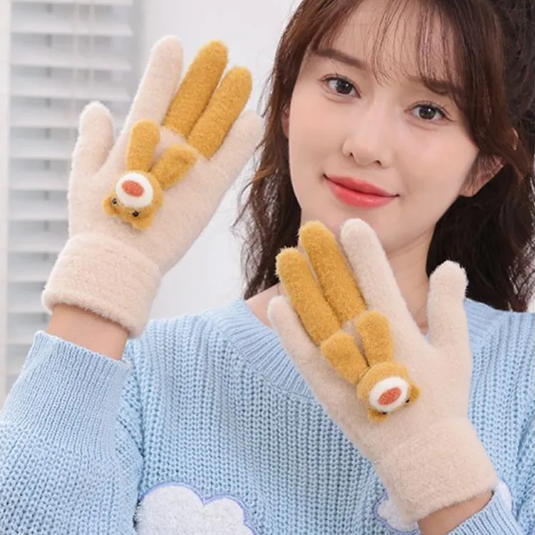 YUZHAOLIN Acrylic Knit Gloves Unisex-2