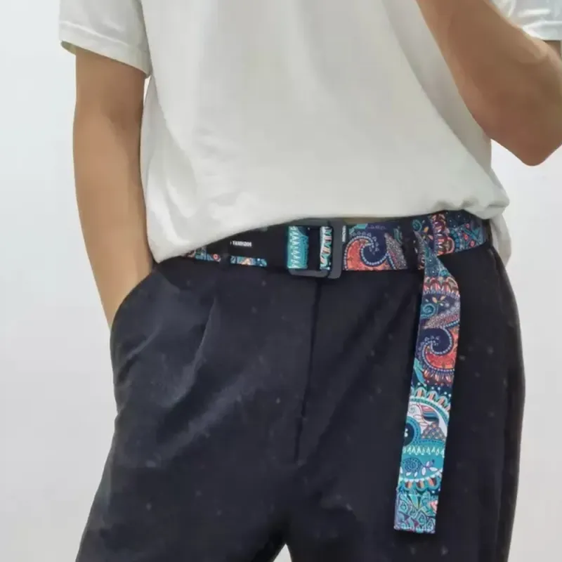 YUZHAOLIN Canvas Belt Unisex 3.8cm-2