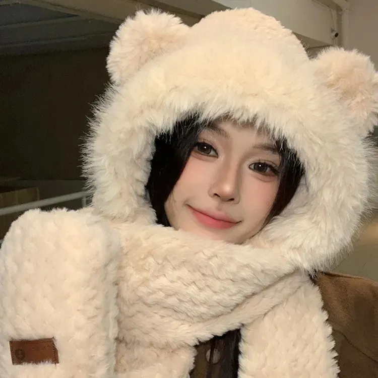 YUZHAOLIN Polyester Hoods & Plush Hats Women's-3