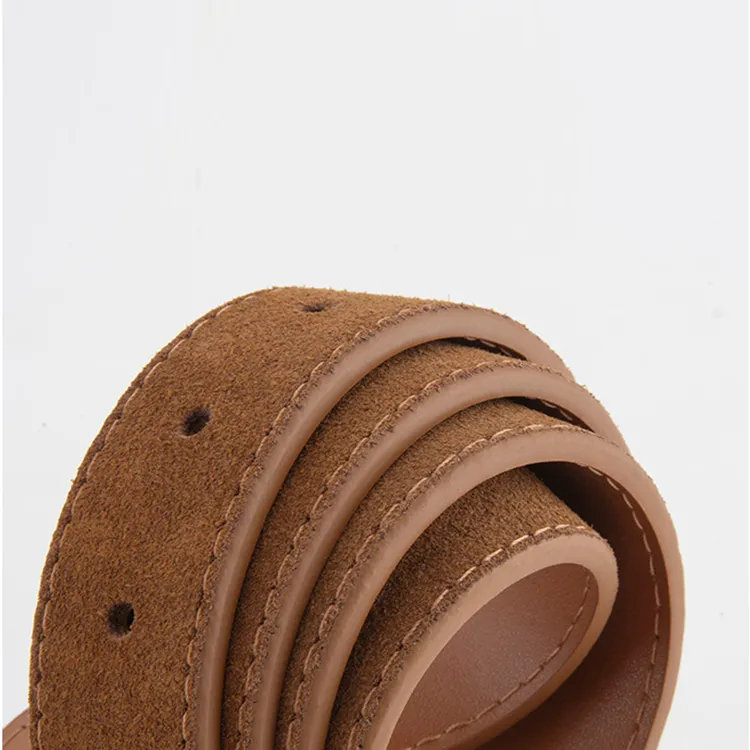 YUZHAOLIN Cow Leather Belts Unisex Width 2.8cm-6