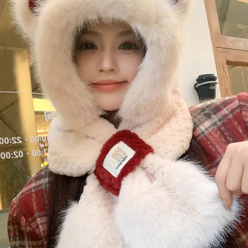YUZHAOLIN Cotton Hoods & Plush Hats Women's-4