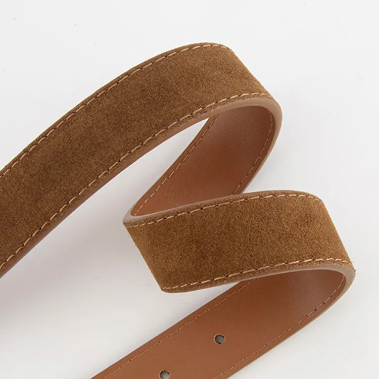 YUZHAOLIN Cow Leather Belts Unisex Width 2.8cm-4