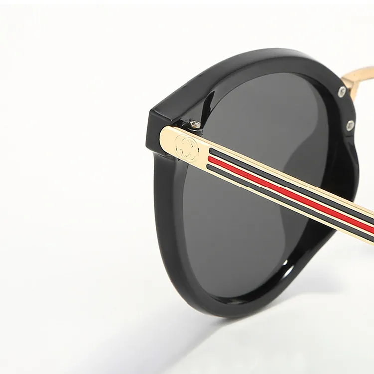 YUZHAOLIN PC Metal Oval Sunglasses Unisex-2