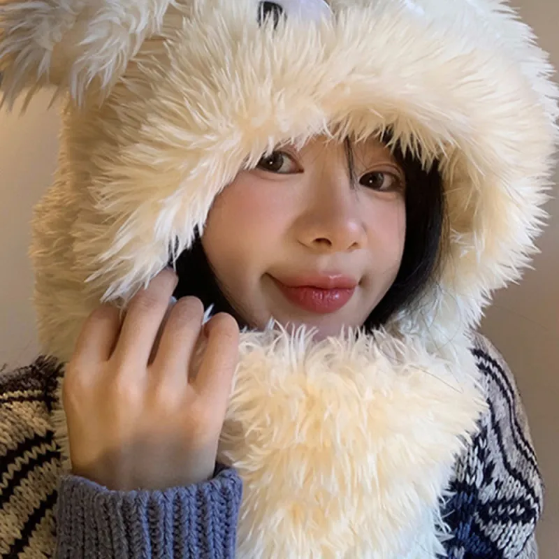 YUZHAOLIN Polyester Hoods & Plush Hats Women's-2