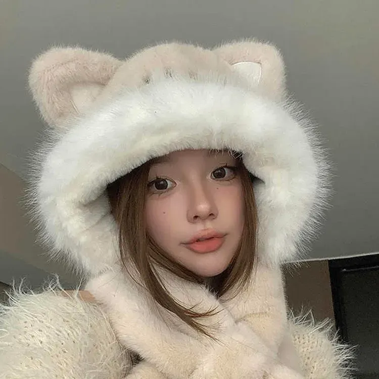 YUZHAOLIN Polyester Hoods & Plush Hats Women's-6