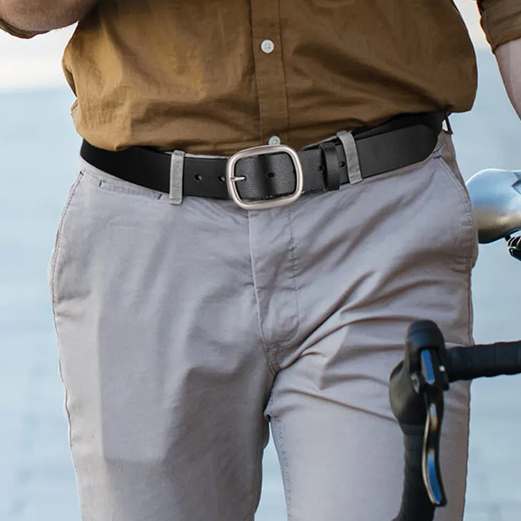 YUZHAOLIN Cow Leather Belts Men's Width 3.5CM-2