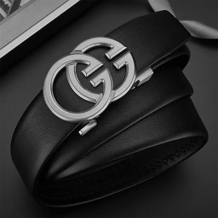 YUZHAOLIN Cow Split Leather Belts Men's Width 3.5CM-3