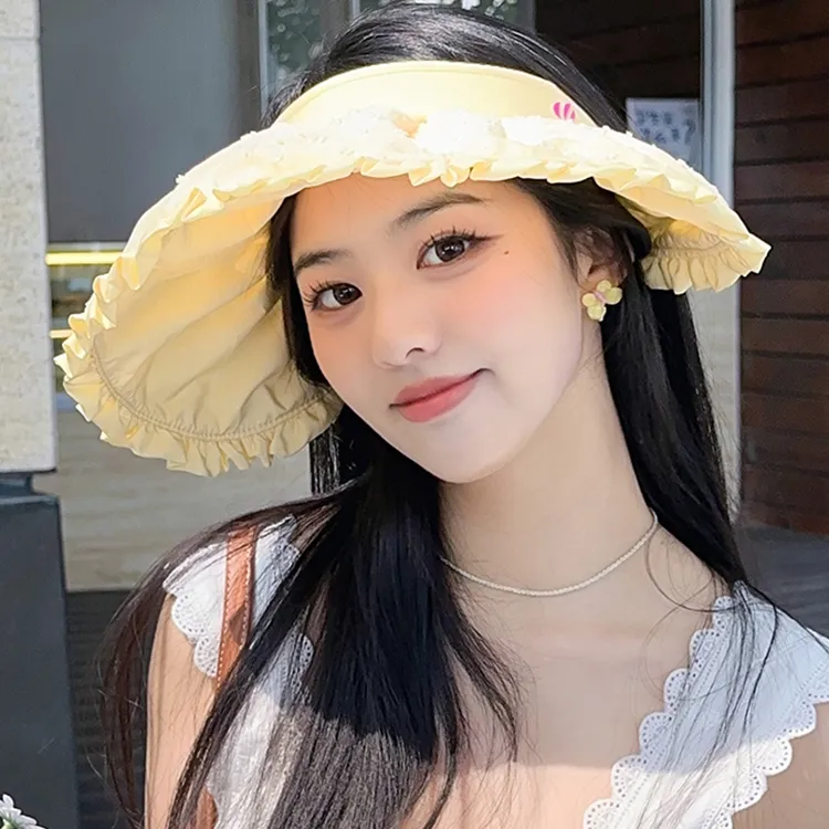 YUZHAOLIN Acrylic Sun Protection Hats Women's-3