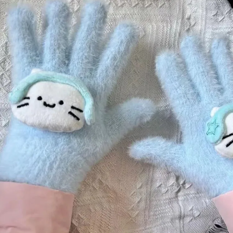 YUZHAOLIN Cotton Knit Gloves Unisex-1