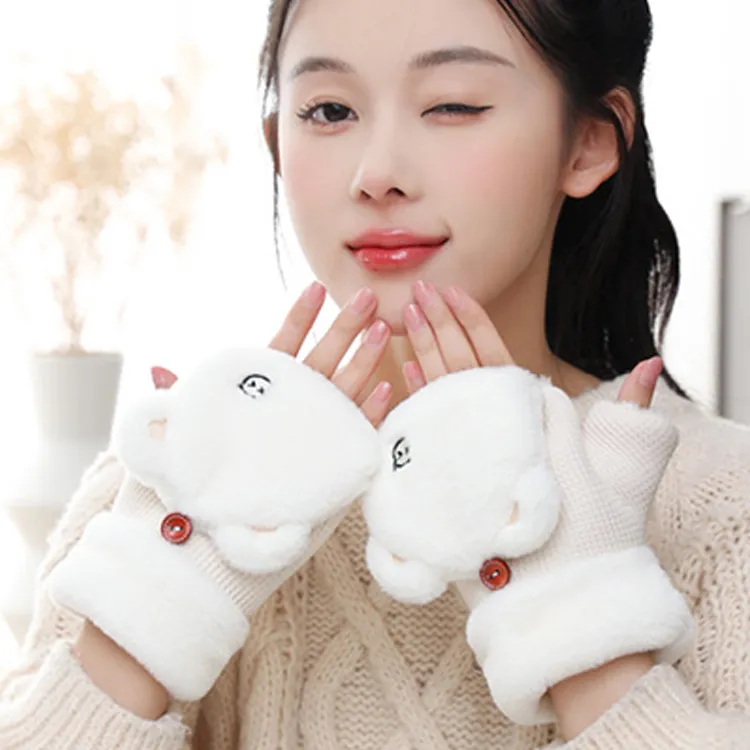 YUZHAOLIN Polyester Knit Gloves Unisex-2