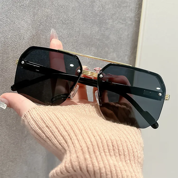 YUZHAOLIN Metal Aviator Sunglasses Unisex-1
