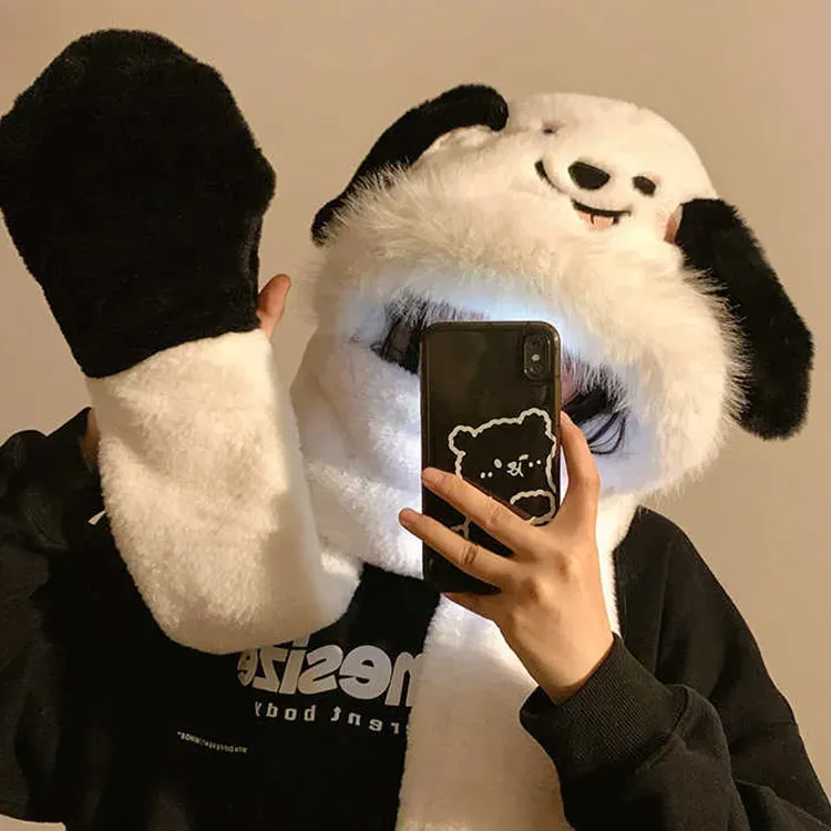 YUZHAOLIN Polyester Hoods & Plush Hats Women's-3