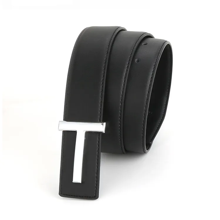 YUZHAOLIN Cow Leather Belts Men's Width 3.8CM-1