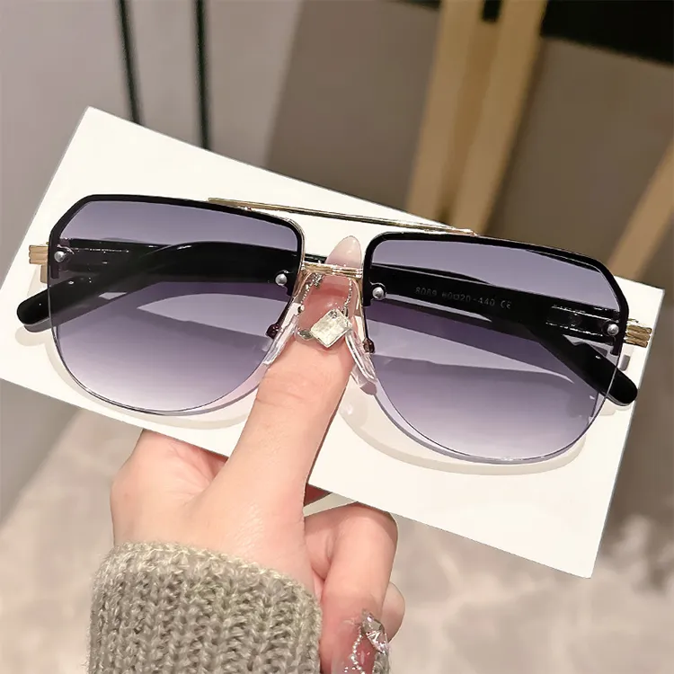 YUZHAOLIN Metal Aviator Sunglasses Unisex-5