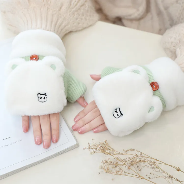 YUZHAOLIN Polyester Knit Gloves Unisex-4