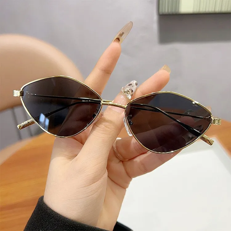 YUZHAOLIN Metal Irregular Shape Sunglasses Unisex-4